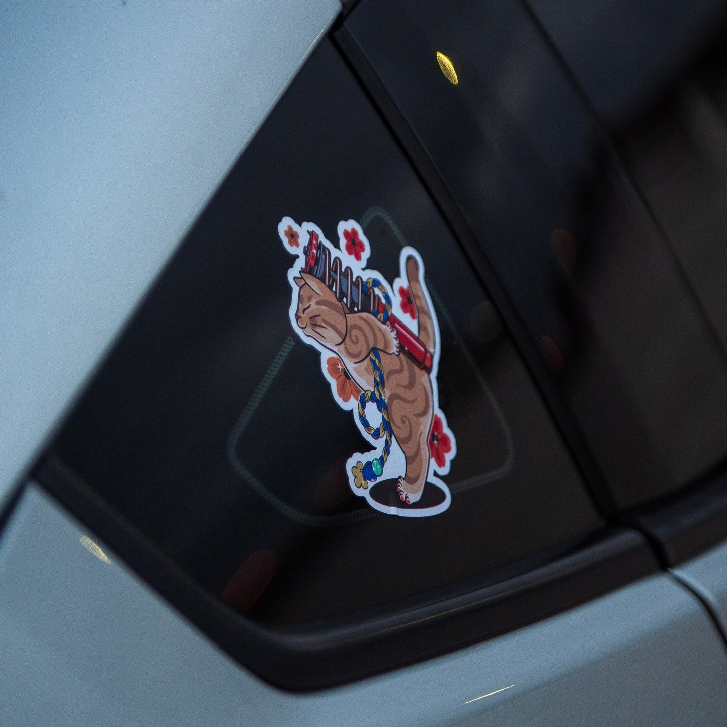 Cat & Coilover Sticker