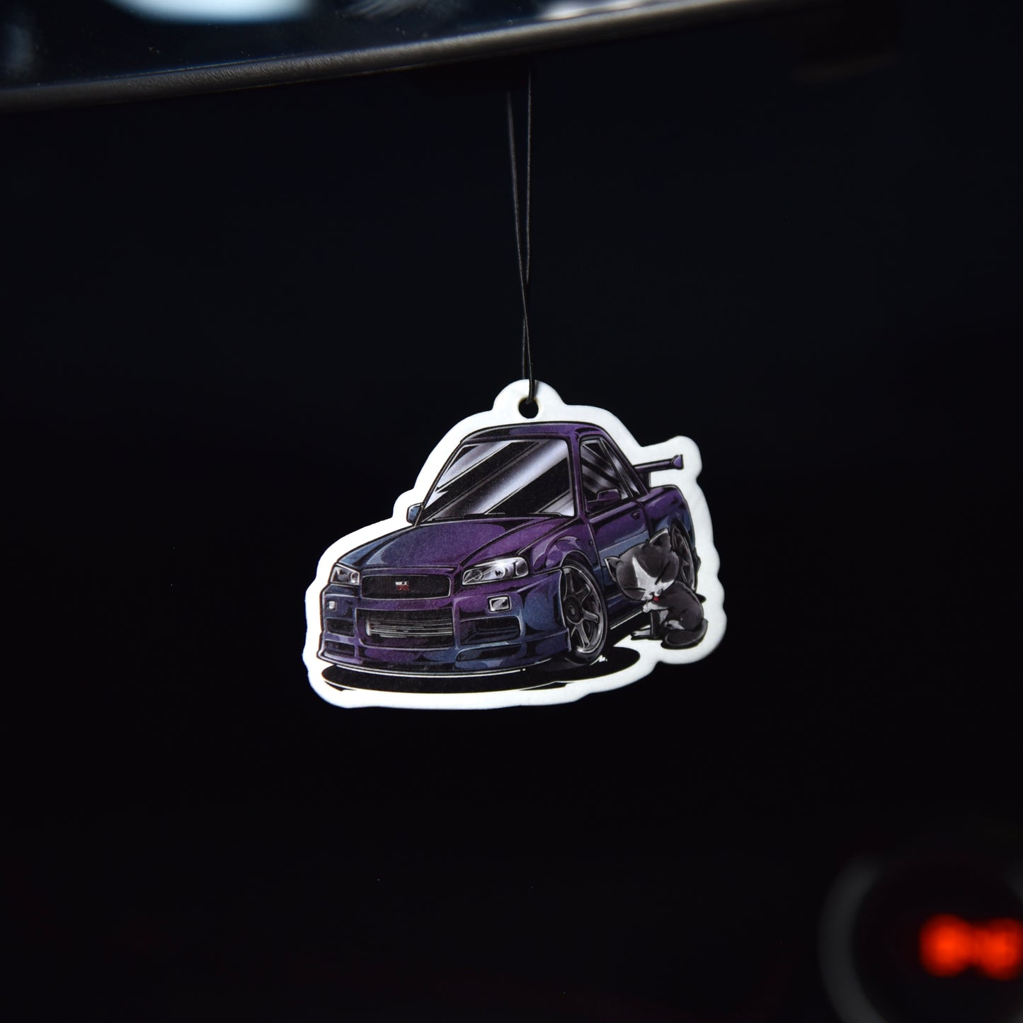 Chibi Cat & Nissan GTR34 Air Freshener