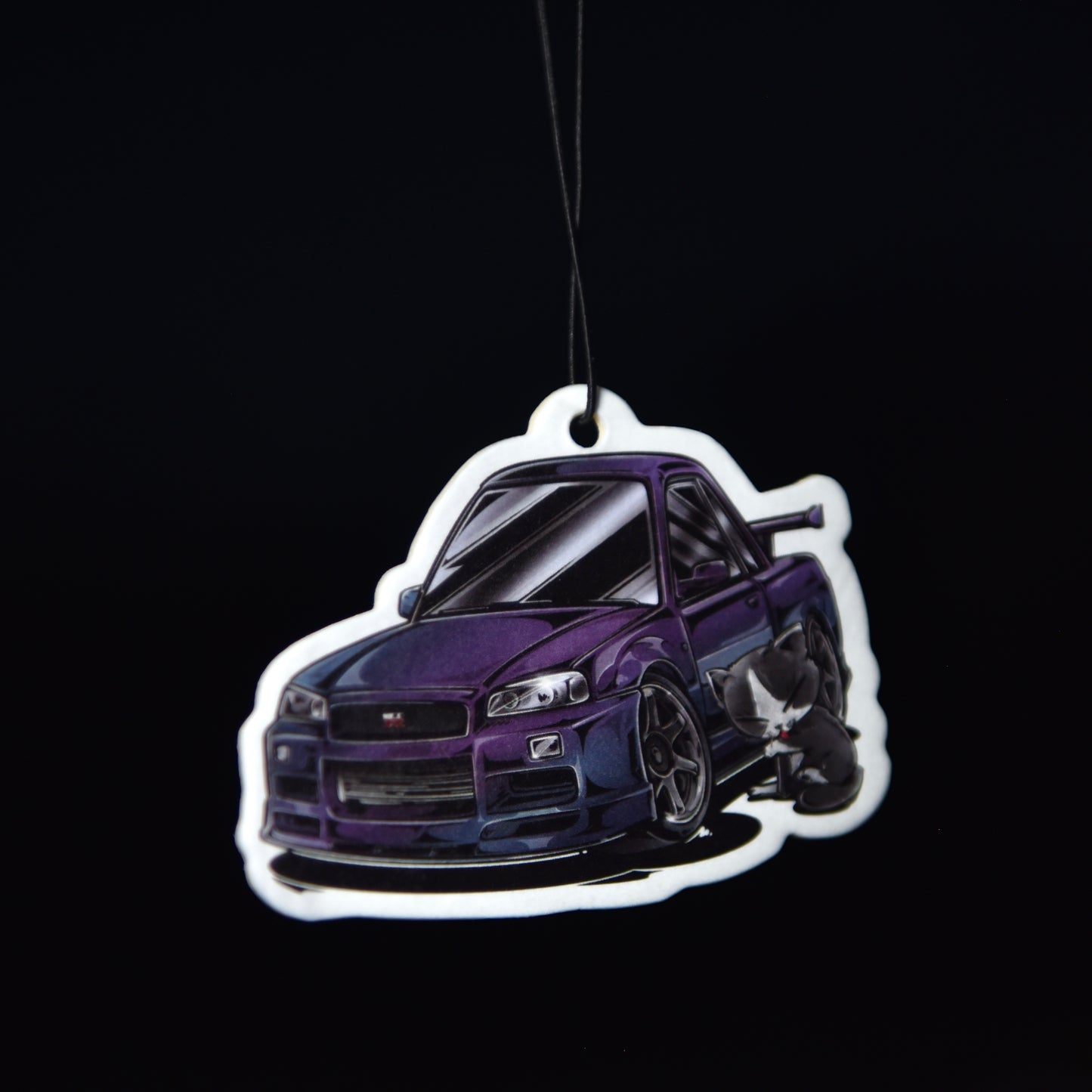 Chibi Cat & Nissan GTR34 Air Freshener