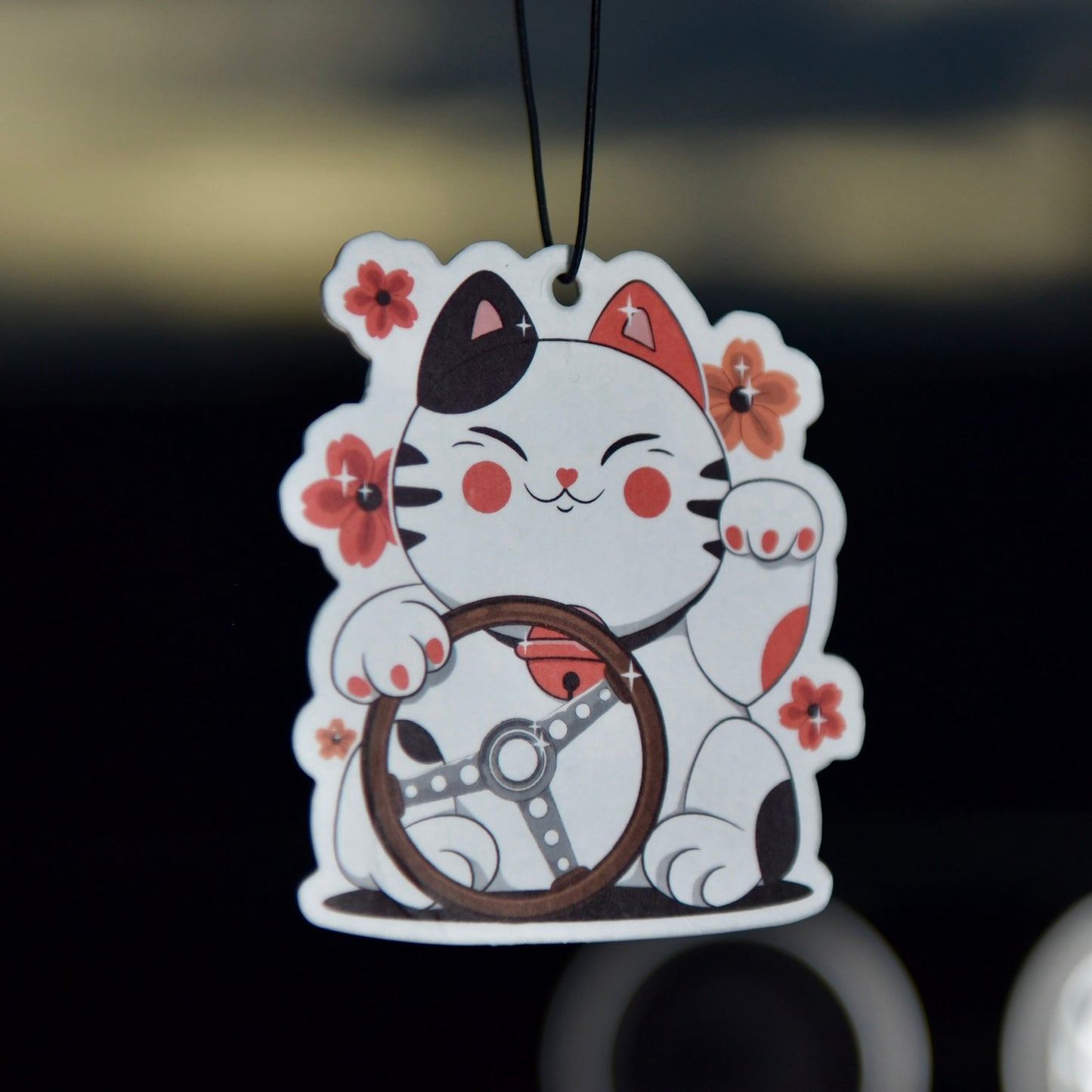 Lucky Cat & Steering Wheel Air Freshener