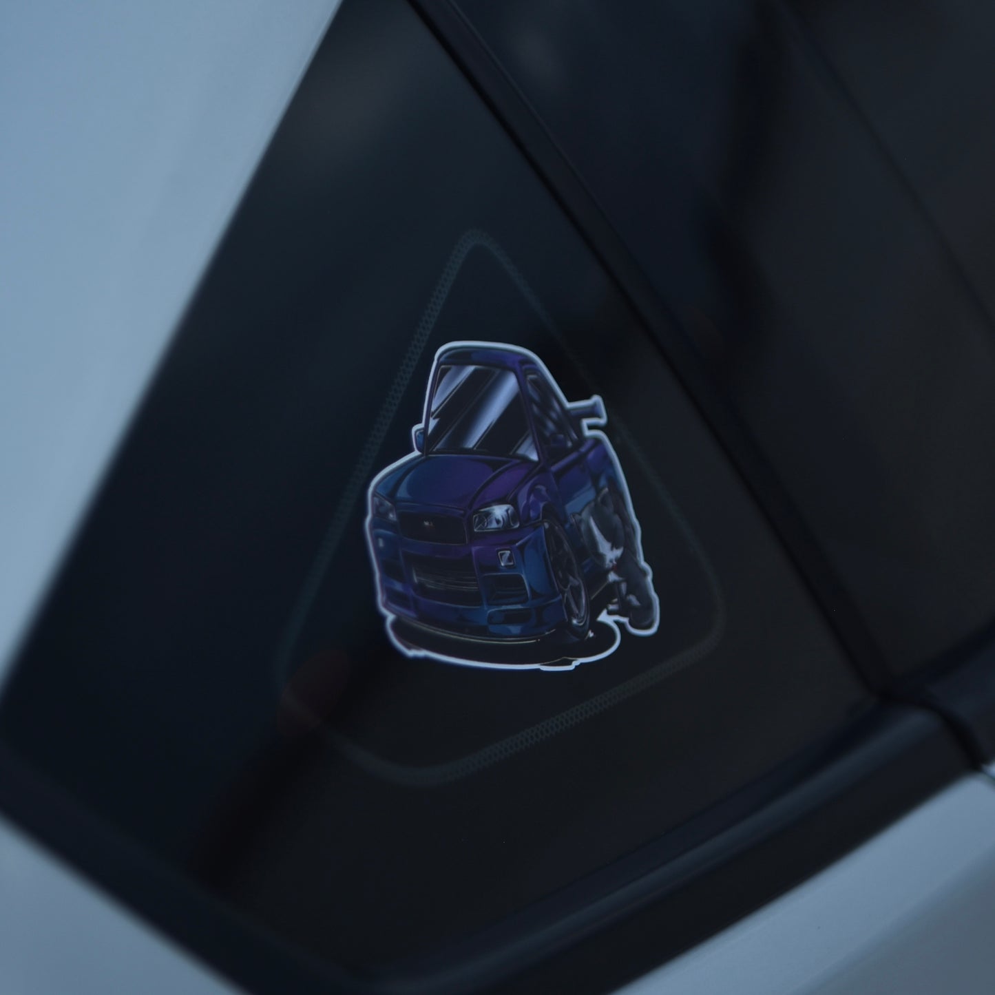 Chibi Cat & Nissan GTR34 Sticker