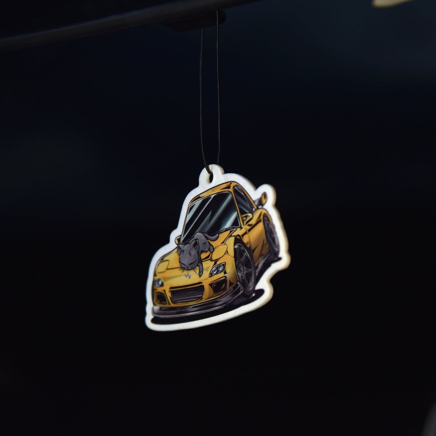 Chibi Cat & Mazda RX-7 FD Air Freshener