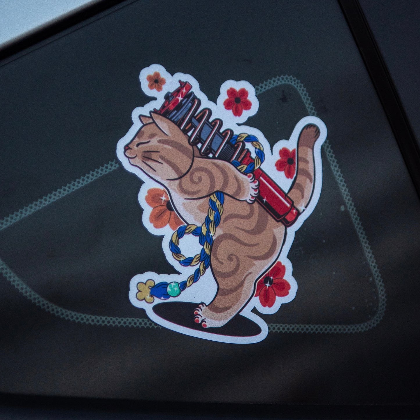 Cat & Coilover Sticker