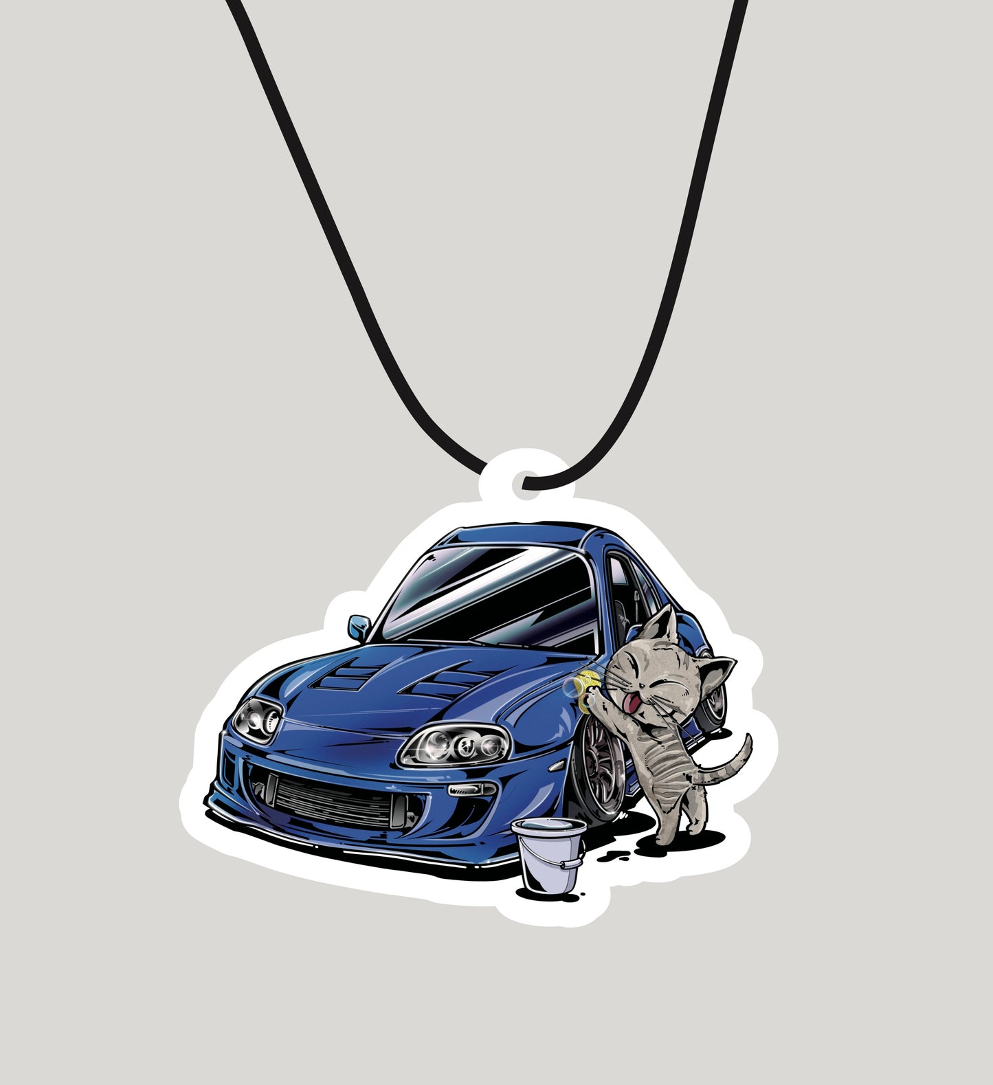 Chibi Cat & Toyota Supra MK4 Air Freshener